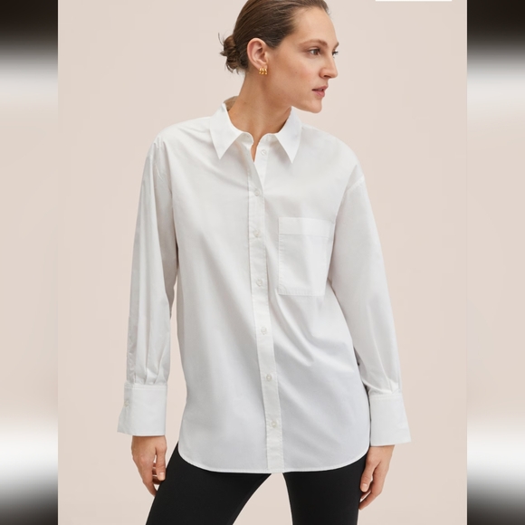 Mango Tops - Mango Oversize Cotton Shirt- 6